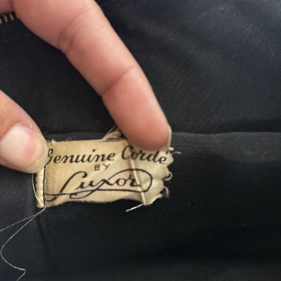 Genuine Corde' by Luxor Handbag Purse Triangular Black Handle Strap - Picture 12 of 16